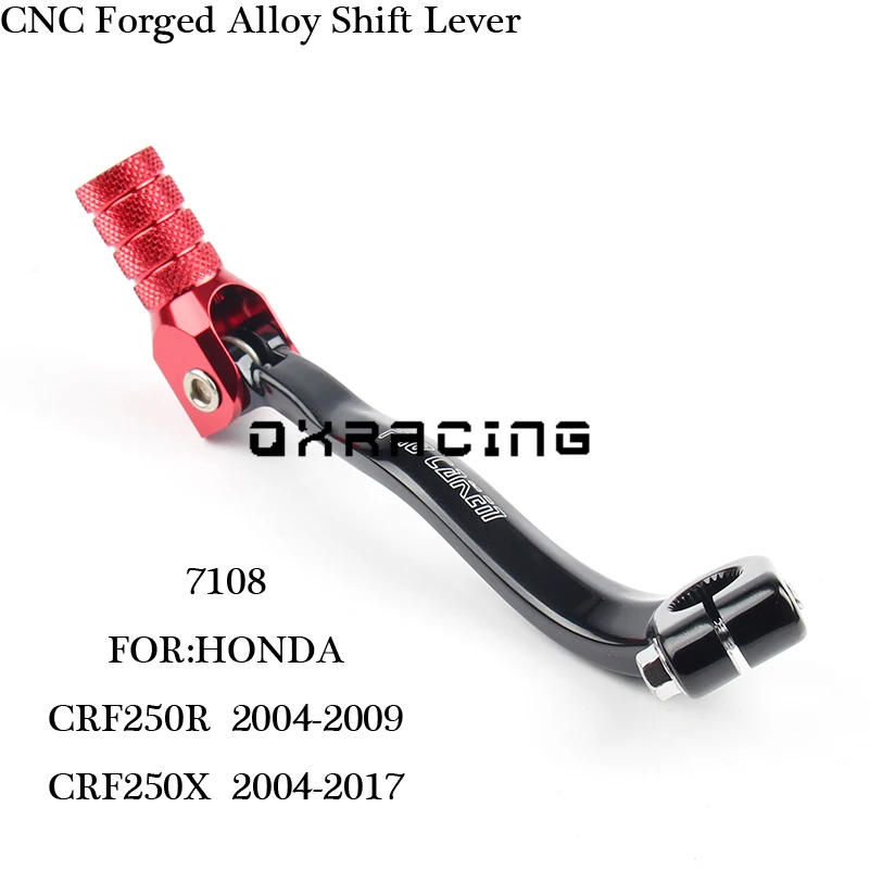 Рычаг переключения передач CNC для CRF250R 04-09 CRF250X 04-17 мотоцикла мотокросса MX эндуро