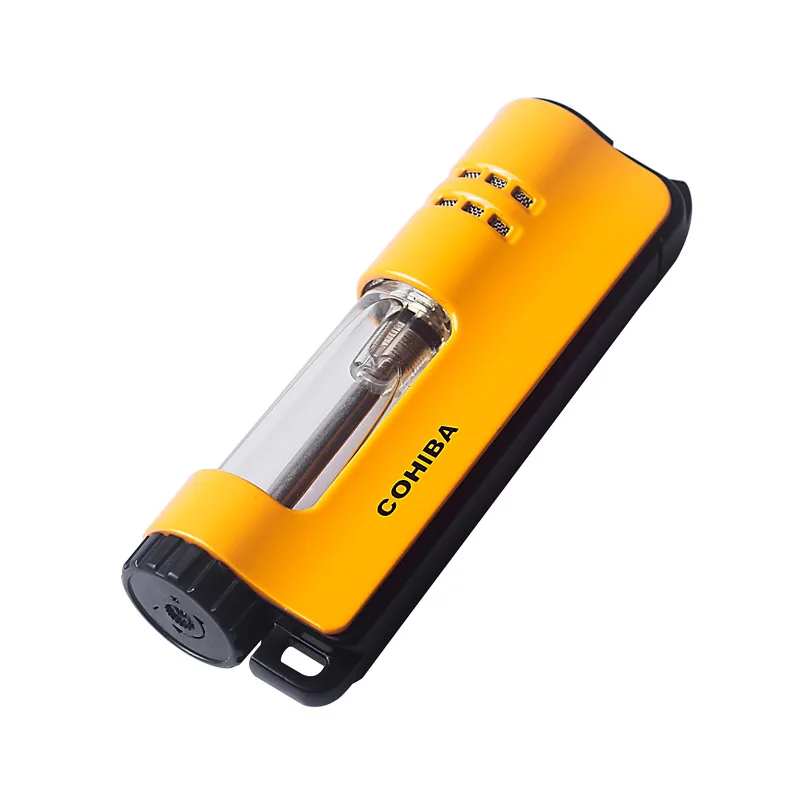 COHIBA 4 цвета ветрозащитная сигаретная Зажигалка cigartte с одной струей пламени Бутан