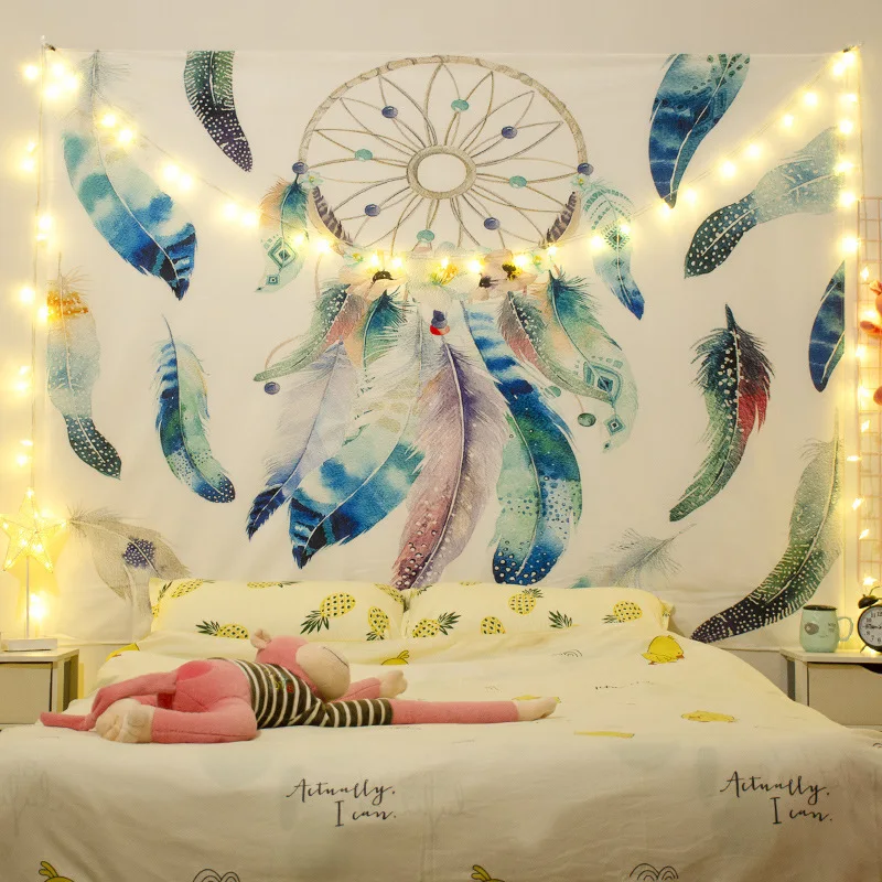 Аниме гобелен настенный тканевый скандинавский фон Tapiz гостиная спальня