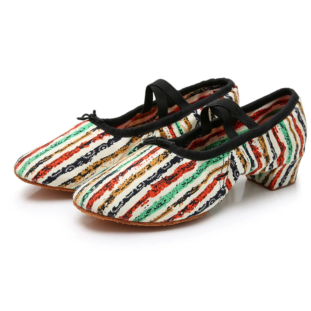 Сандалии для танго женская летняя повседневная обувь фитнеса и бальных танцев