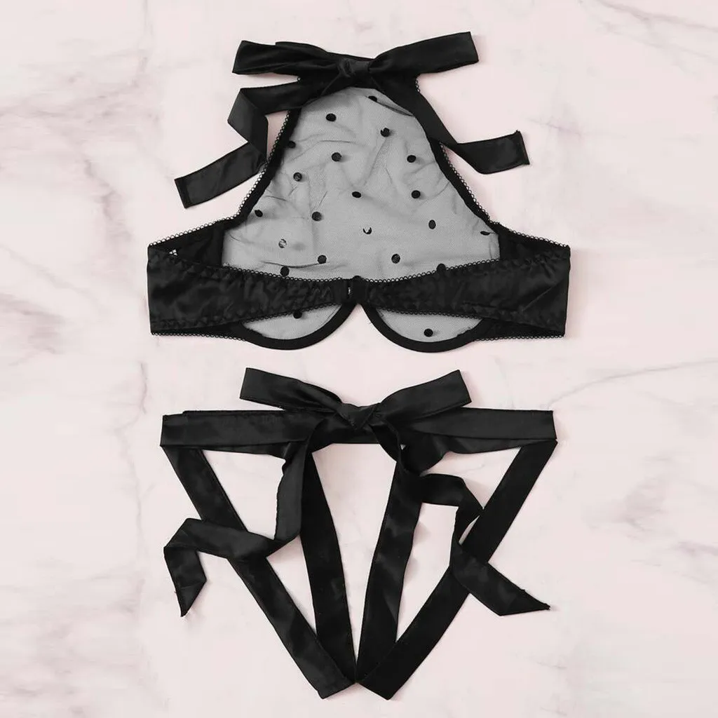 Women Sexy Lingerie Ladies Lace Seamless Underwire Bras+Briefs Sexy see-through Underwear Fashion Lingerie for Women z1009