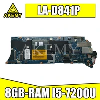la d841p laptop motherboard for dell xps 13 9350 original mainboard 8gb ram i5 7200u