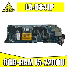 LA-D841P Laptop motherboard For DELL XPS-13 9350 original mainboard 8GB-RAM I5-7200U