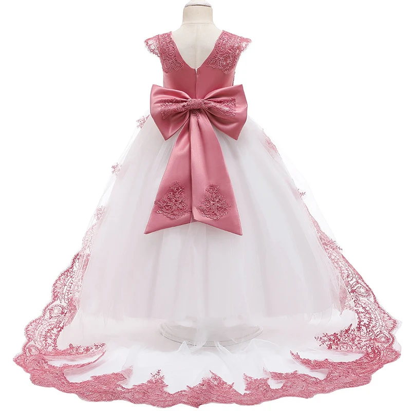 Платье с цветочной вышивкой для девочек на свадьбу вечеринку подружки невесты