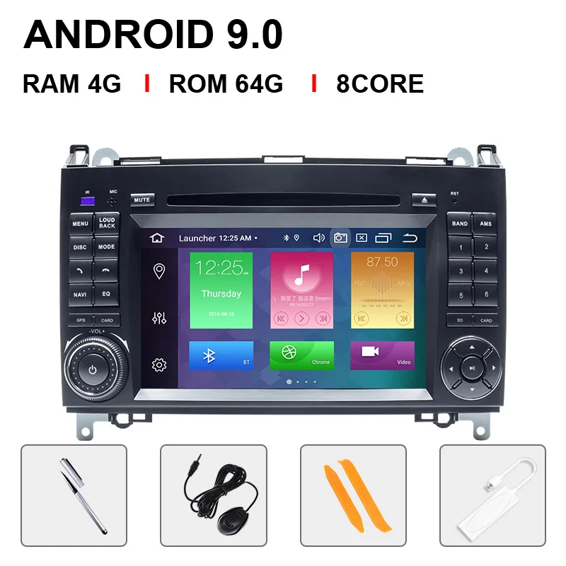 8 Core 64ROM Carplay DSP 2 din автомобильный DVD Радио для Mercedes Benz B200 A B класс спринтер W906 W169 W245 Viano Vito W639 b170 Multimeida gps навигация - Цвет: 8 Core 64ROM Carplay