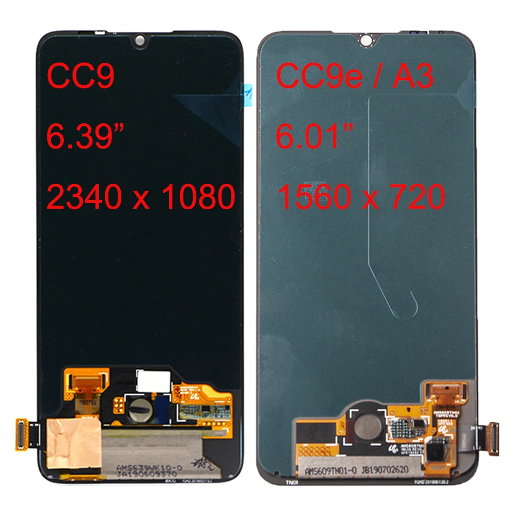 6,01 ''lcd для Xiao mi CC9E mi CC9E mi CC9E lcd дисплей кодирующий преобразователь сенсорного экрана в сборе+ рамка для Xiaomi mi A3 mi A3 lcd дисплей