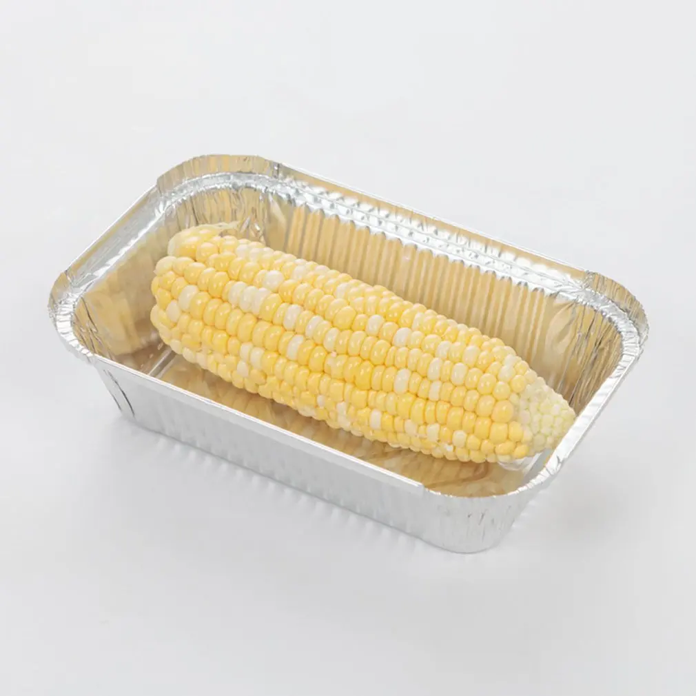 Жестяная картонная коробка для барбекю прямоугольная из алюминиевой фольги