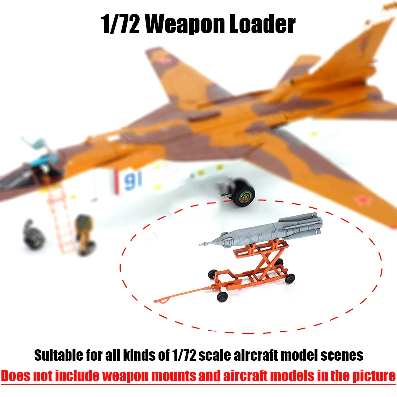 

1/72 Scale Aircraft Ground Support Missile Car Weapon Loading Vehicle Finished Model Scene Prop Collectible Display DIY In Stock