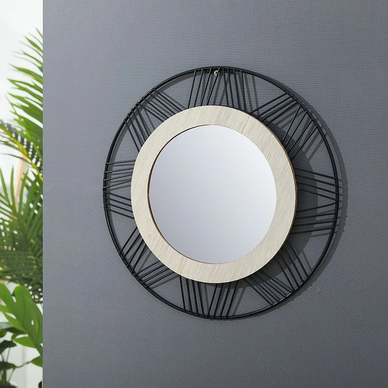 2020 Новое Скандинавское стильное металлическое настенное зеркало украшение