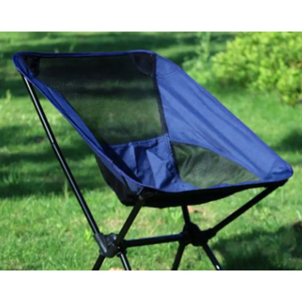 

Portable Ultralight Camping Chair Oxford Cloth Outdoor Leisure Beach Folding Chair Adjustable Space Chair