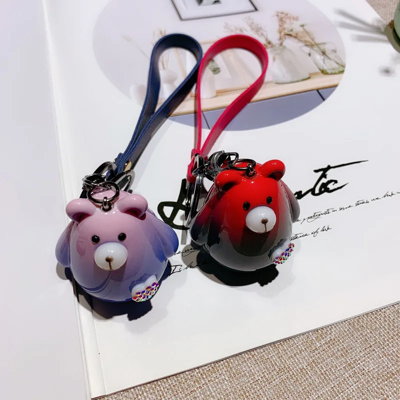 Брелок для ключей Fat bear мальчиков и девочек креативный милый автомобильный кулон