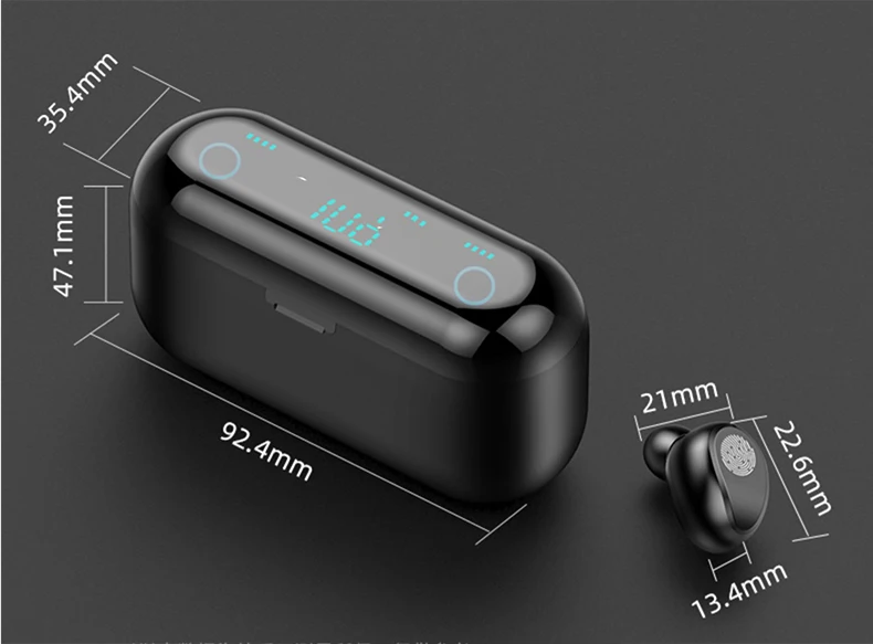 Сенсорные Bluetooth наушники TWS беспроводные наушники V5.0 наушники 8D глубокий бас стерео звук Спорт беспроводные Bluetooth наушники