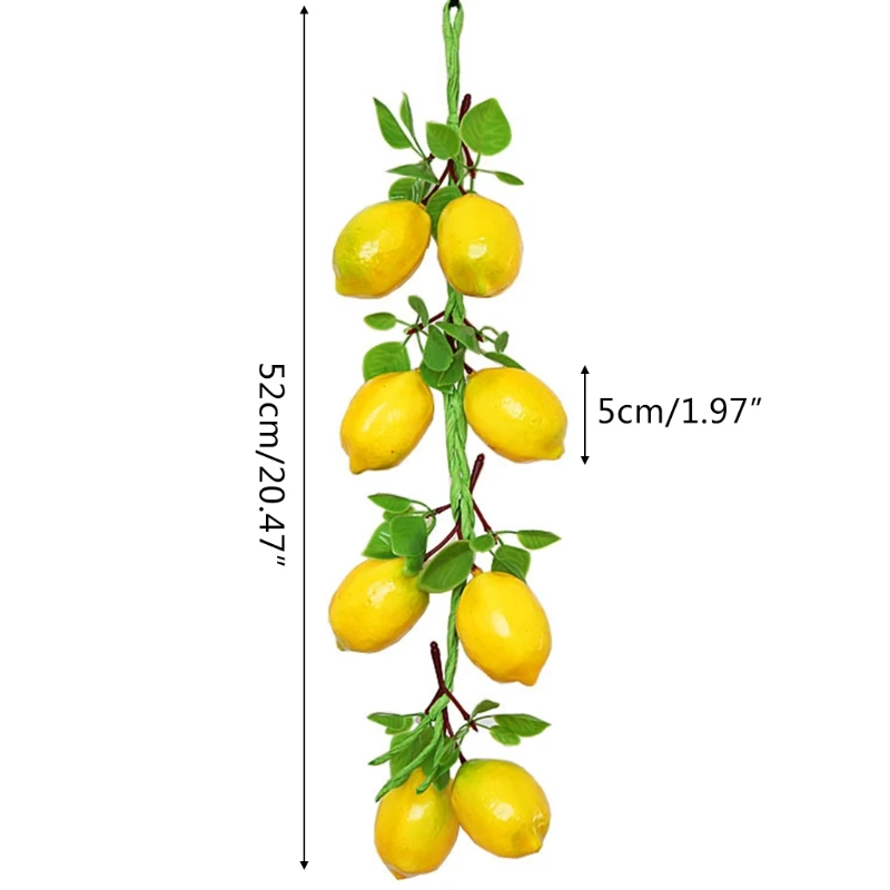 

Simulation Artificial Fruit Lemon String for Restaurant Hotel Home Garden Decor M6CE