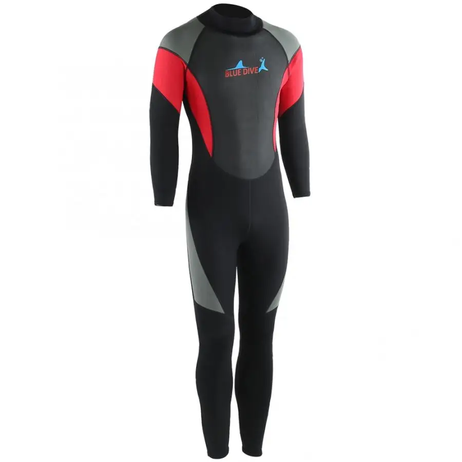 Diving Suit Full Bodysuit Wetsuit 3mm Neoprene Stretchy Swimming Long Sleeve Keep Warm Sunscreen Snorkeling Wet | Спорт и