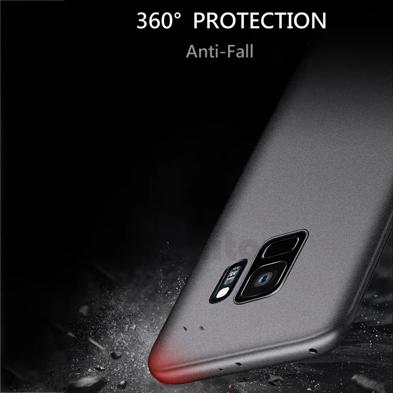 UPaitou Sandstone PC Case for Samsung Galaxy Note 9 8 S9 S8 Plus S7 S6 Edge Hard Matte Anti Fingerprint Cover |