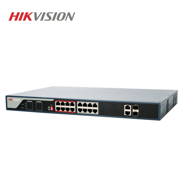 Hikvision DS 3E0326P E/M PoE коммутатор 24 порта 10/100 Мбит/с порты + 1 порт Uplink 1000 м для канальных