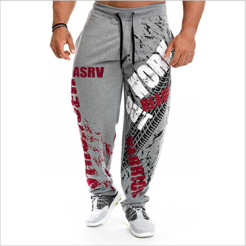 

New Running Jogging Pants Men Cotton Soft Bodybuilding Joggers Sweatpants Harem Long Trousers Fitness Sport Training Pants
