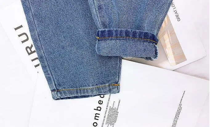 Джинсы для девочек Детские брюки Сезон весна осень джинсы Модные детские