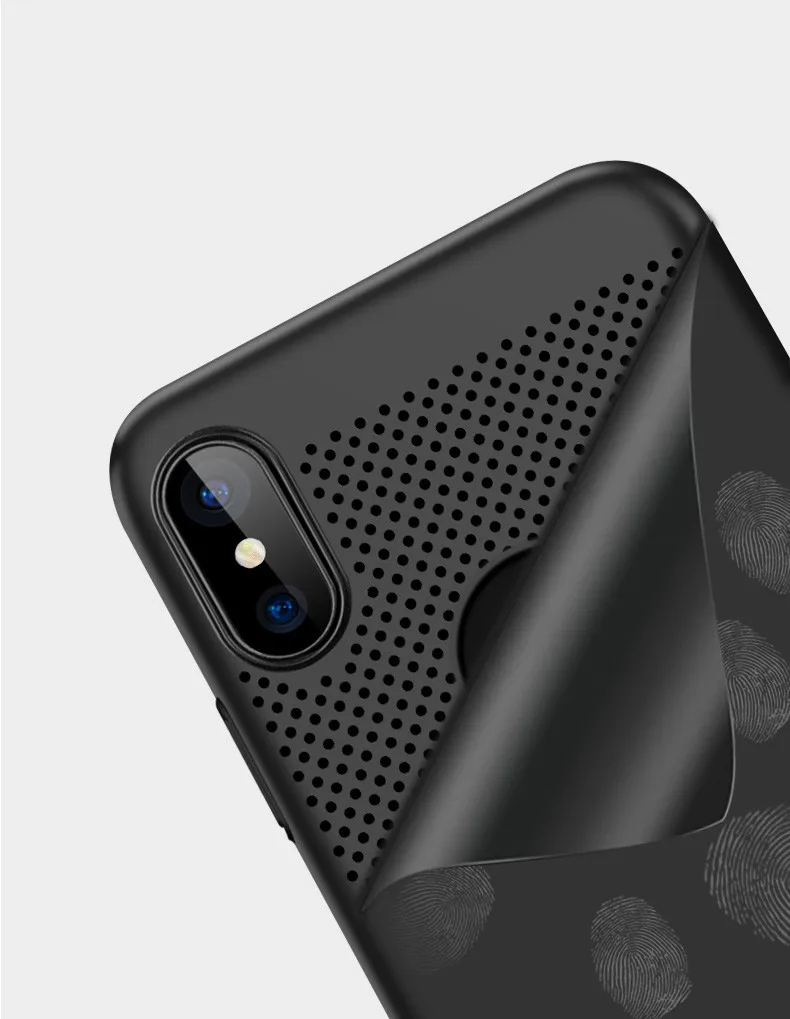 Ультра тонкий телефон чехол для iPhone 6 6s 7 8 Plus теплоотвод Чехол Жесткий ПК 5 5S SE X XS