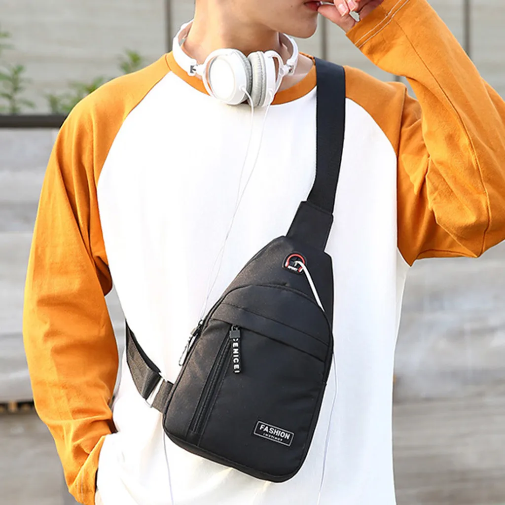 2020 Men Women Nylon Waist Packs Sling Bag Outdoor Sport Shoulder Crossbody Chest Travel Messenger Pack Purse Bolsa | Багаж и сумки