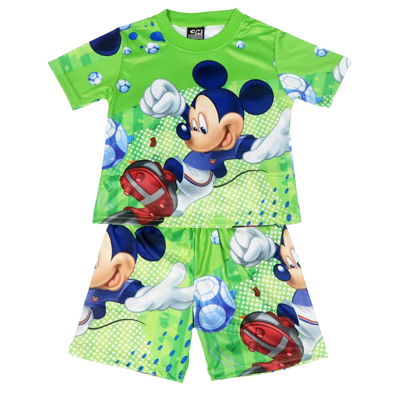 Новинка 2021 наборы для мальчиков Disney детская одежда с коротким рукавом и Микки