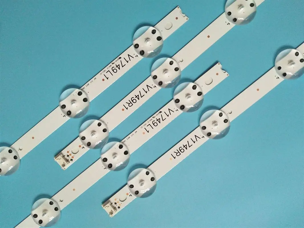 

New Kit Good quality 8PCS LED strip For LG 49UV340C 49UJ6565 49UJ670V V17 49 R1 L1 ART3 2862 2863 6916L-2862A 6916L-2863A