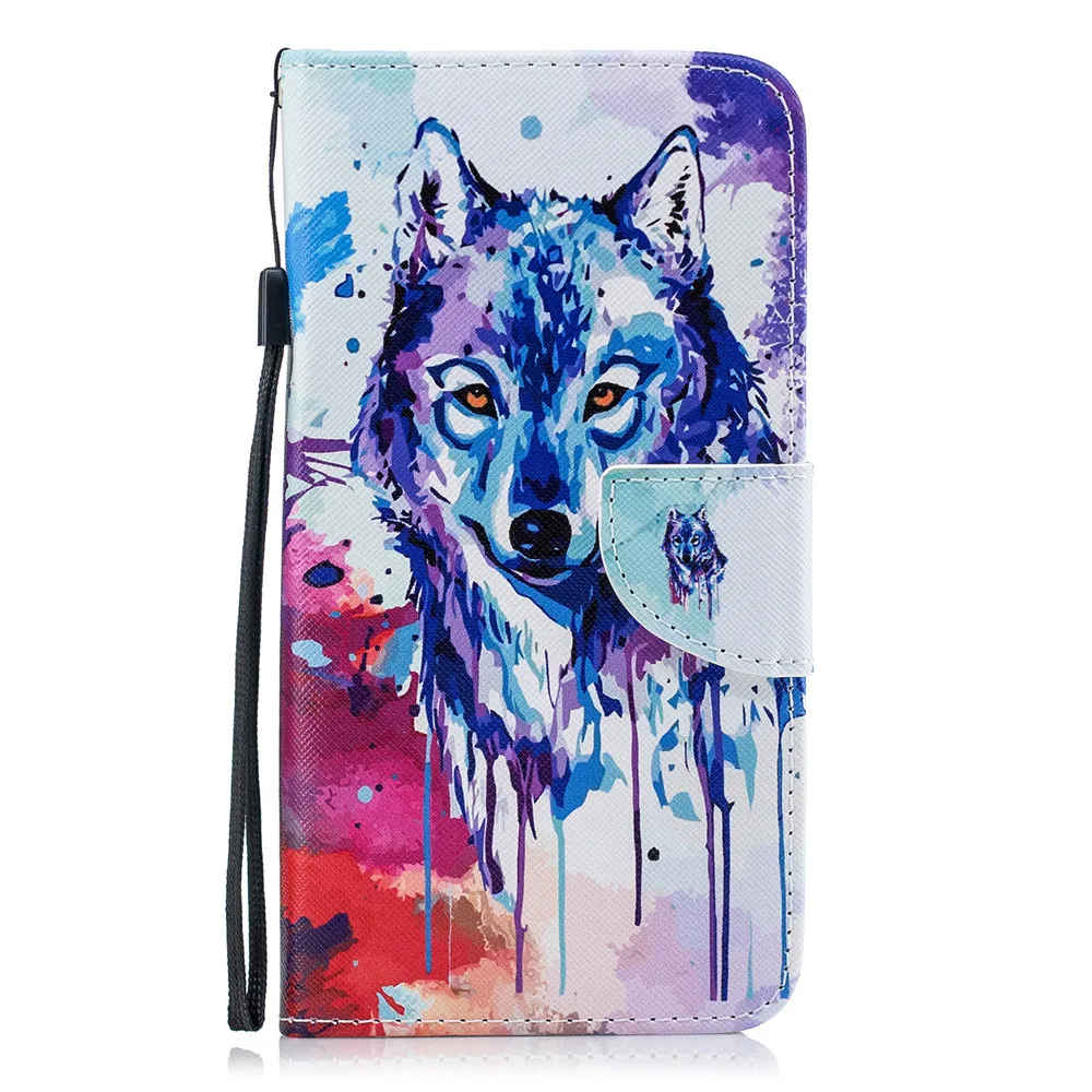 Стильный чехол для телефона с рисунком, чехол для iPhone 11 Pro X XS MAX XR 5 5S 6 6S 7 8 Plus, кожаный чехол-кошелек с ремешком - Цвет: SCL