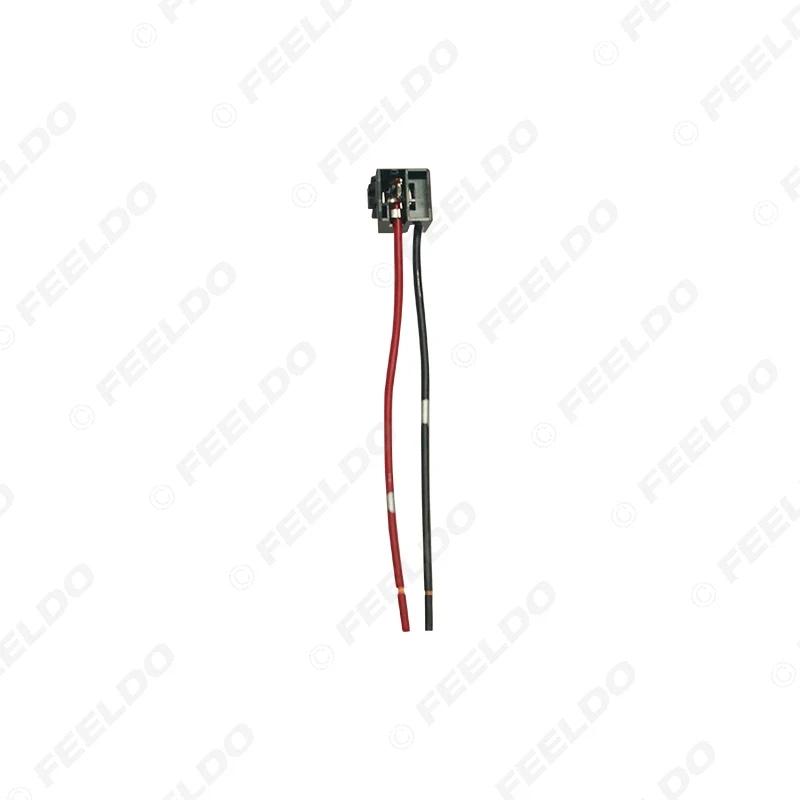 FEELDO 2Pcs Car Halogen Bulb H1 Headlight Plug Adapter With Wire Auto Socket Lamp Connector Holder #MX5954 | Автомобили и
