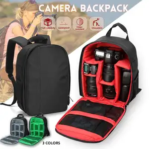 camera bag digital dslr bag waterproof shockproof breathable camera backpack for nikon canon sony small video photo bag backpack free global shipping
