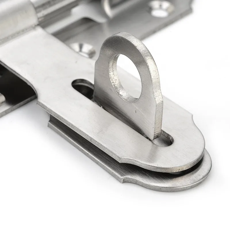 Дверной болт из нержавеющей стали Защитный Рычаг фиксатор 4 дюйма скользящий