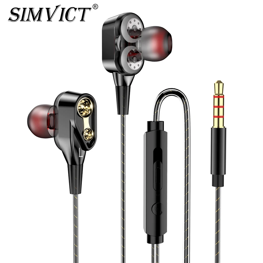 Наушники Simvict M12 Bass гарнитура с микрофоном спортивные Игровые наушники для