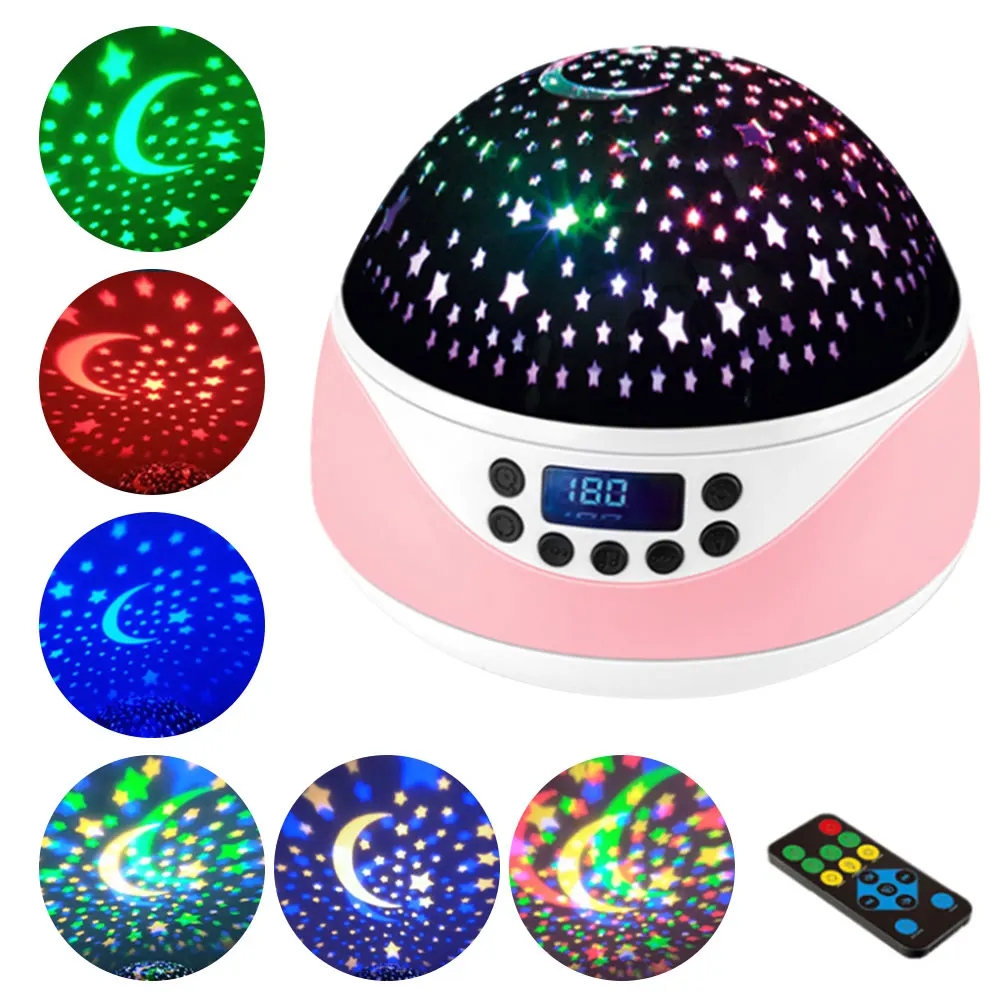

Colorful Projector Starry Sky night USB Remote Control Music Player Kid's Night Light Romantic galaxy projector Lamp With Music