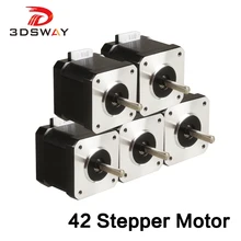 3DSWAY 3D Printer Parts 40mm Nema17 Stepper Motor 42 Stepping motor 42BYGH 1.5-1.7A 1.8° 4 Lead with 1m 2m Cable for CNC Machine