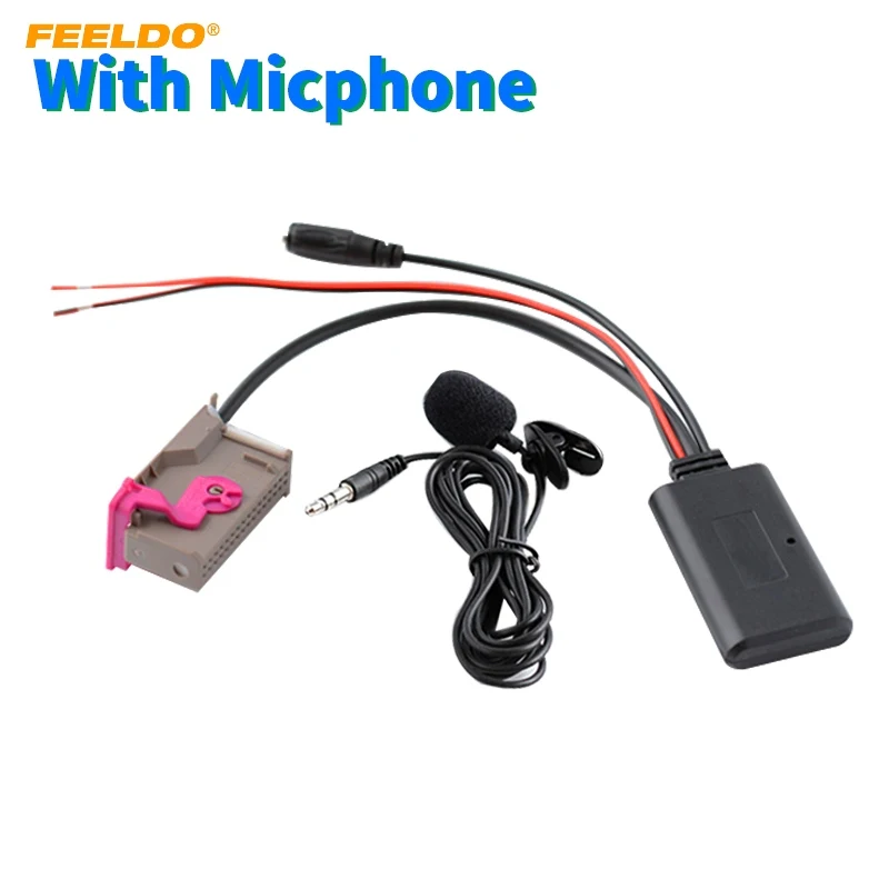 FEELDO автомобильный аудио DVD НАВИГАЦИЯ Bluetooth модуль вход RNS E навигация 32Pin AUX адаптер