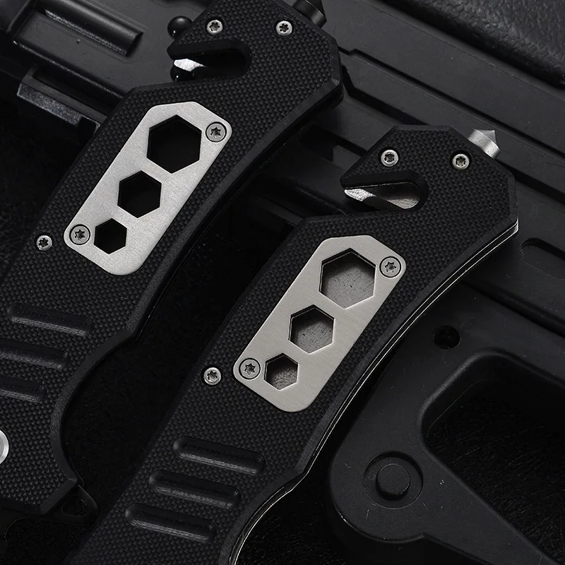Складной карманный нож боевой тактический для выживания высокопрочный уличный