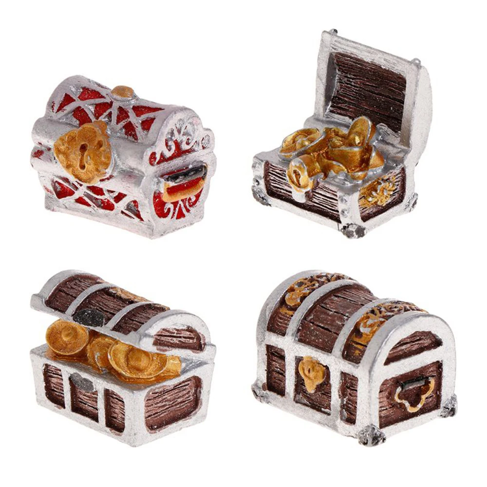 Сундук с сокровищами античный креативный аквариум украшение для аквариума