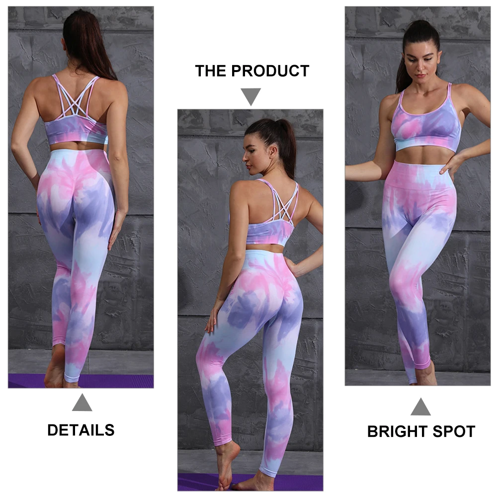 

2021 New Sexy High Waist Fitness Yoga Pants Women's Peach Buttocks Sports Tie-dye Fitness Pants Slimming Leggings Running Pants
