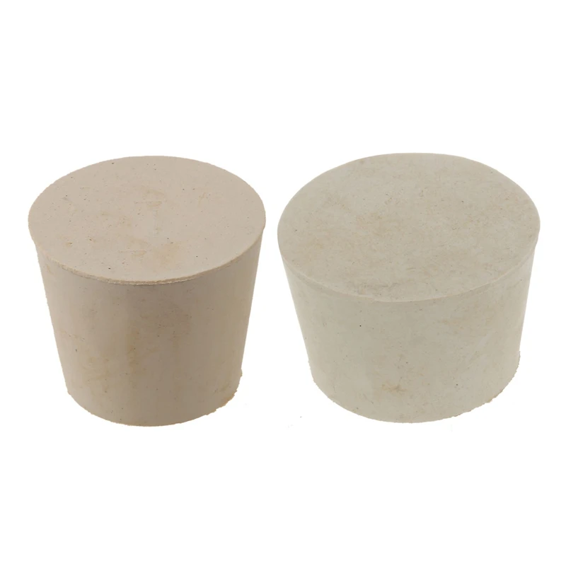 

2Pcs Rubber Stopper Bungs Laboratory Solid Hole Stop Push-In Sealing Plug - 9 37X45mm & 7 28X37mm