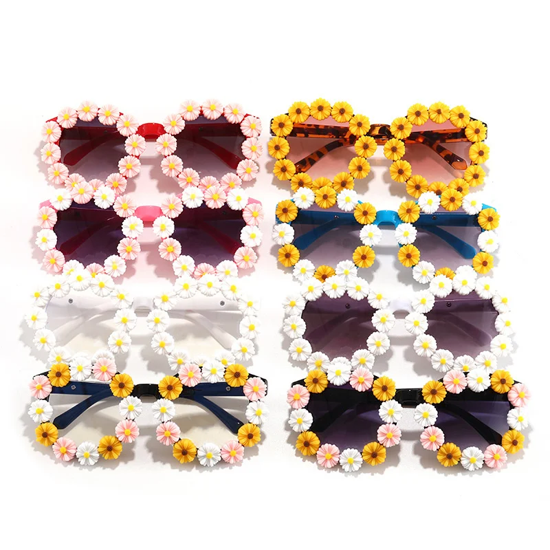 

new Daisy children's Sunglasses Spring Street Photo concave Sunglasses arrow children's glasses