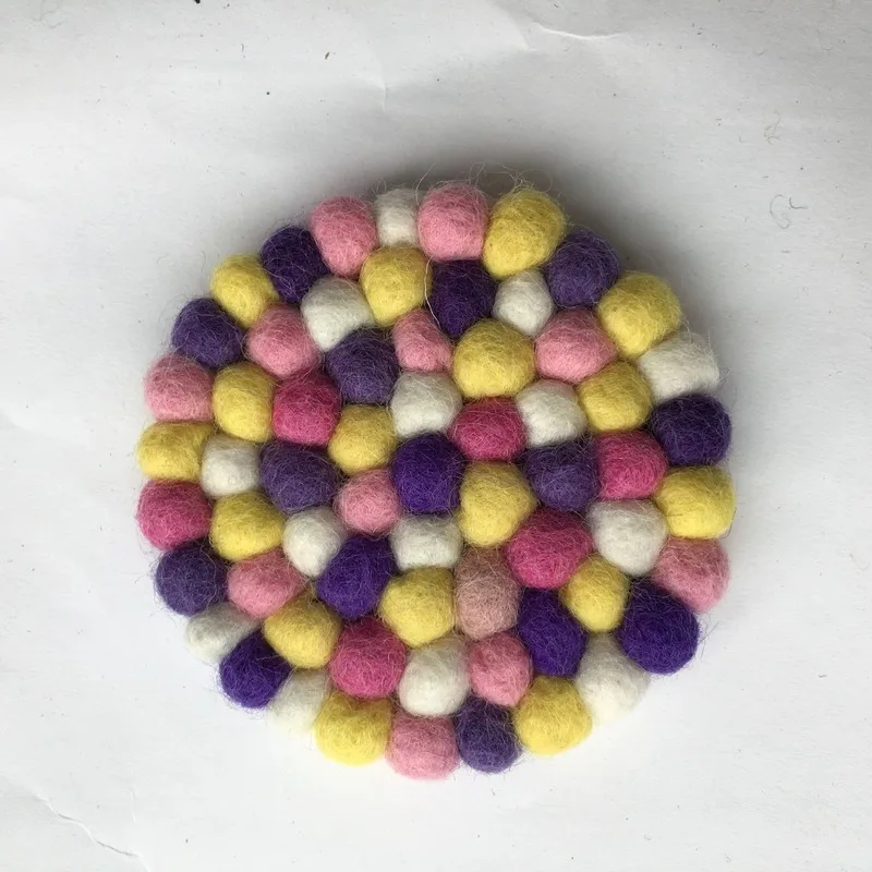 Подставка из войлока ручной работы круглые и квадратные подставки подставка под