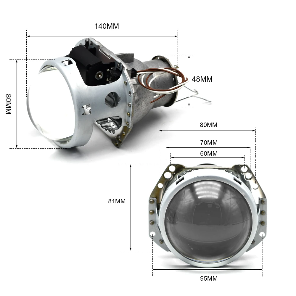 3 0 дюйма цельнометаллический H7 Hella 3R D2S D2H LED HID галогенные Биксеноновые линзы