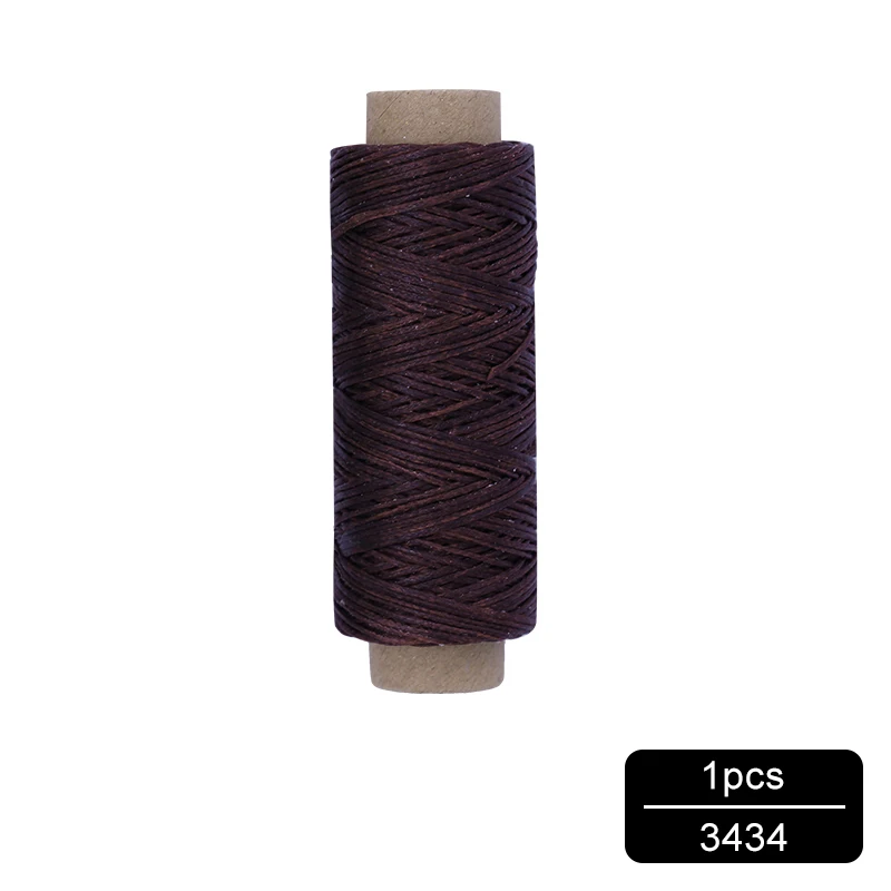 NO.3434 MIUSIE 1 шт. 50 м 150D 1 мм кожаный вощеный шнур для DIY инструмент для рукоделия ручная строчка плоская Вощеная швейная линия - Цвет: NO.3434