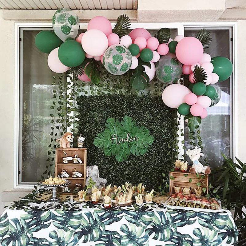 Фламинго вечерние день рождения украшения одноразовая посуда воздушных шаров