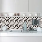 10 шт. 3d настенная плитка стены стикеры сделай сам Водонепроницаемый самоклеящаяся Водонепроницаемый стены Бумага Кухня щитка Стикеры в ванную горячая распродажа