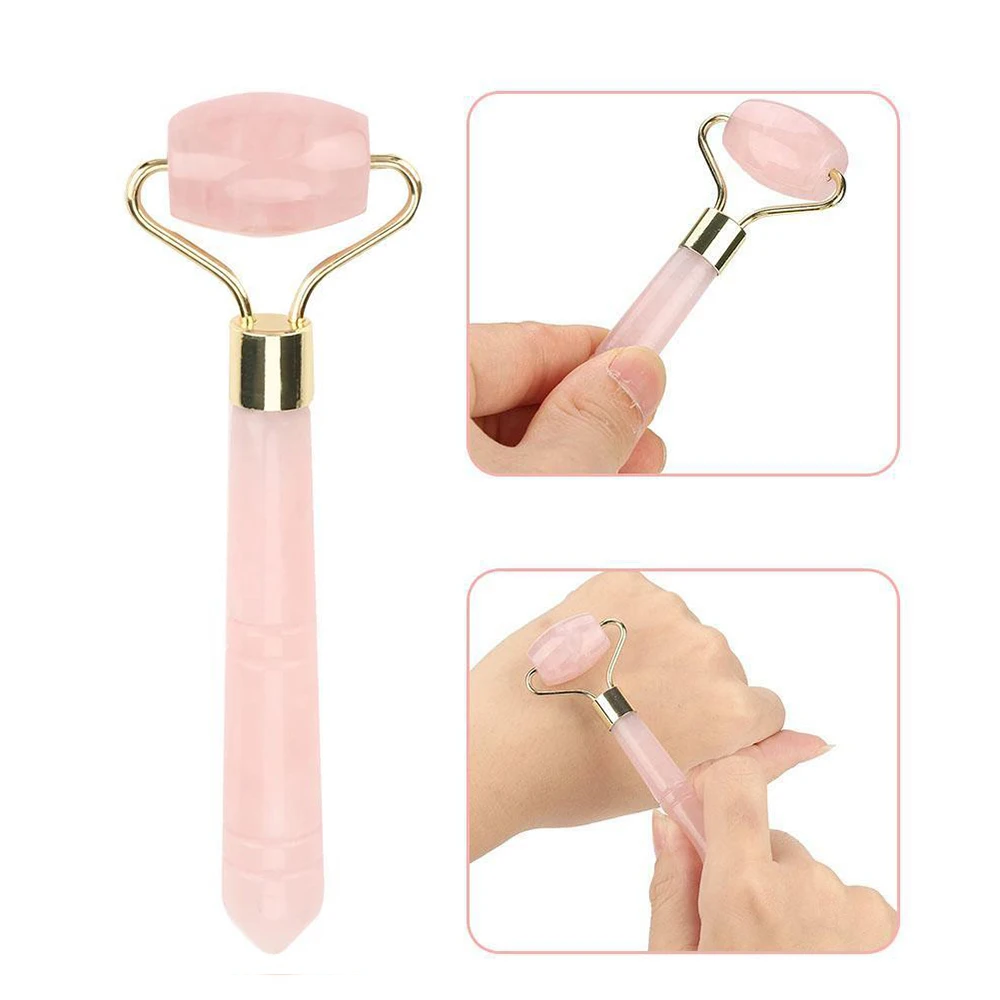 Массажный ролик для лица Нефритовый камень похудения тела головы шеи массажер