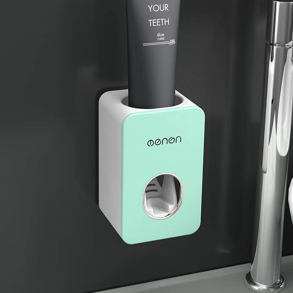 Squeezer green MSJO держатель для зубных щеток Автоматический Диспенсер для зубной пасты Магнитная Адсорбция перевернутый Телефон для хранения декора аксессуары для ванной комнаты Набор - Цвет: Squeezer green