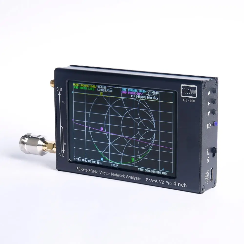 Новый 3 2 4 0 дюймов Дисплей ГГц NanoVNA V2 Pro вектор сетевой анализатор HF VHF UHF антенны 2000