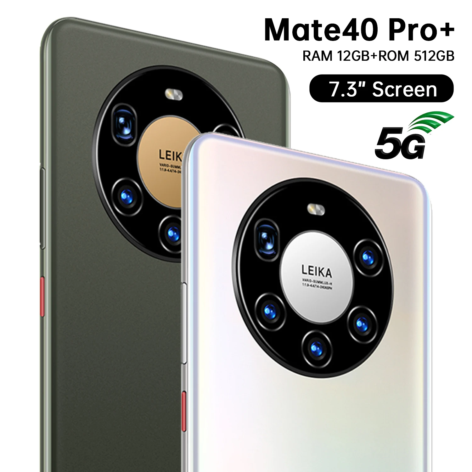 Smartphone con pantalla de 7,3 pulgadas, 5G, 12GB + 512GB, gran memoria, para Huawei Mate 40 Pro +, tel&eacute;fono m&oacute;vil Samsung, versi&oacute;n Global-1