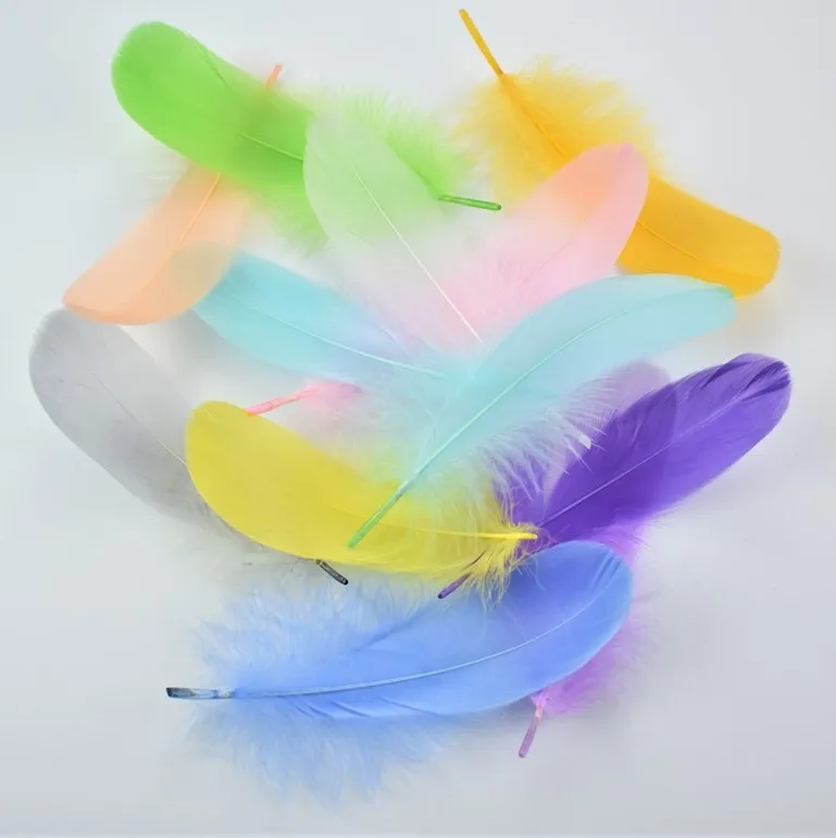 20 шт./лот цветные гусиные перья для рукоделия Ловец снов перо 12 18 см радужные