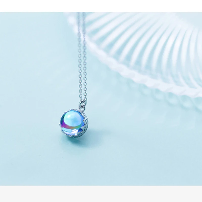 Женское Ожерелье в виде короны Авроры богемное ожерелье с подвеской серебряное